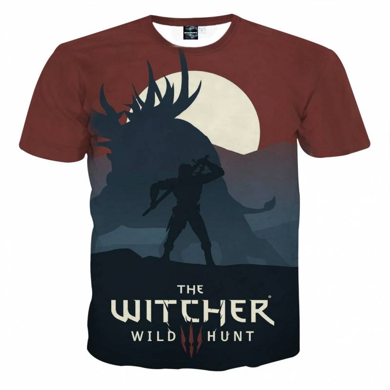 The Witcher 3 Wild Hunt Minimalist Style Game T-Shirt