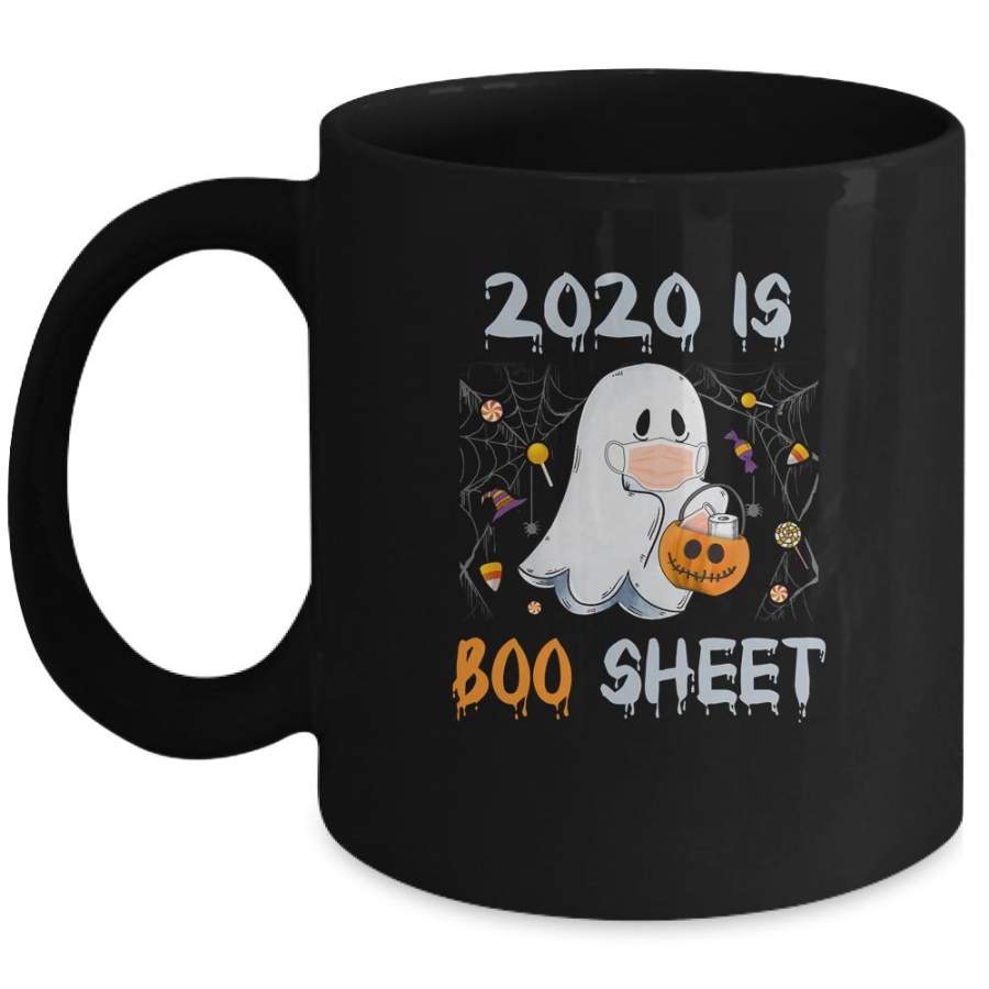 2020 Is Boo Sheet Ghost And Candy Funny Halloween Mug