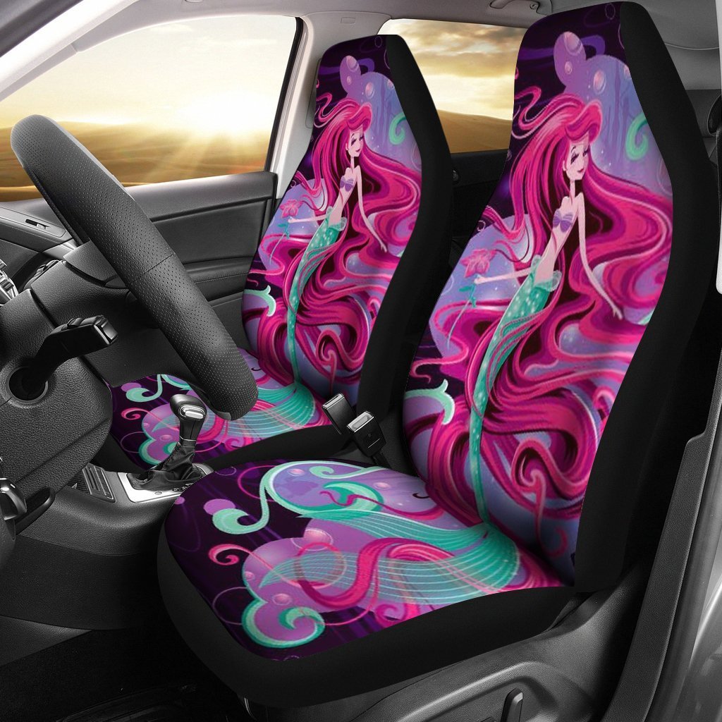 Ariel Car Seat Covers The Little Mermaid Cartoon Fan Gift T1227