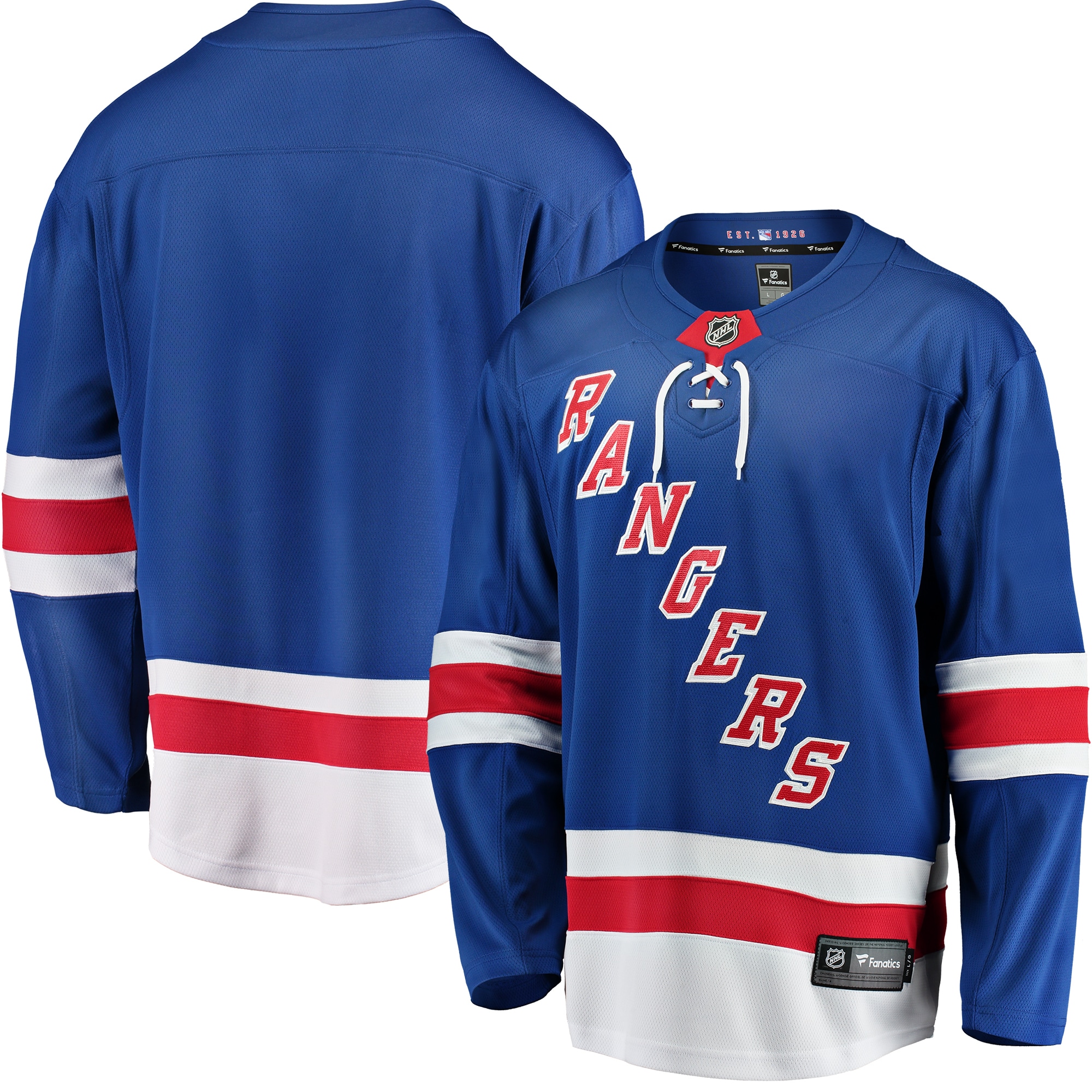 New York Rangers Branded Breakaway Home Jersey – Blue