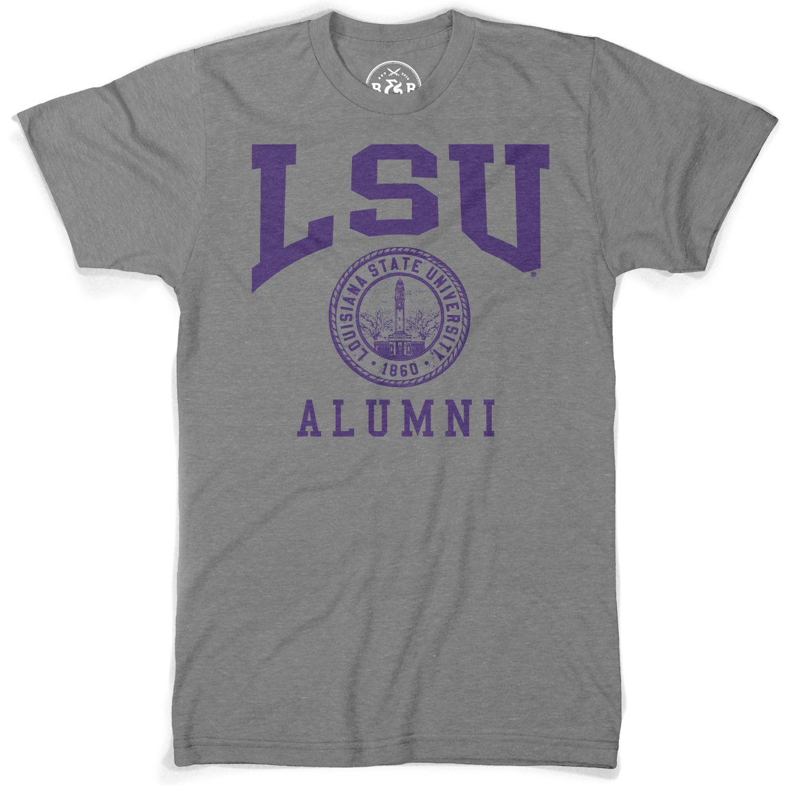 B&B Dry Goods Lsu Tigers Alumni Seal T-Shirt – Grey