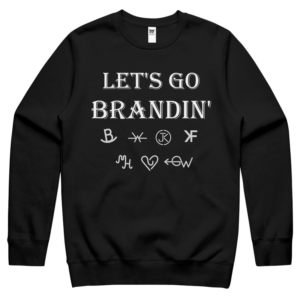Let’S Go Brandin’ Funny Ranching Farming Cattle Brand Crewneck Sweatshirt