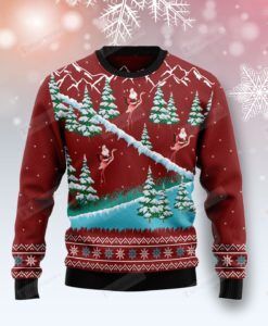 Beautiful Flamingo Ugly Christmas Sweater, All Over Print Sweatshirt