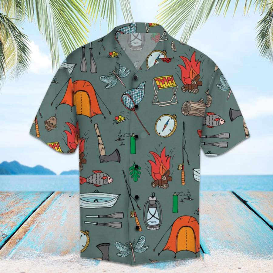 Amazing Camping Hawaiian Shirt Ha18039