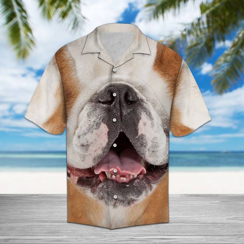 Funny Bulldog Hawaiian Shirt Ha82426