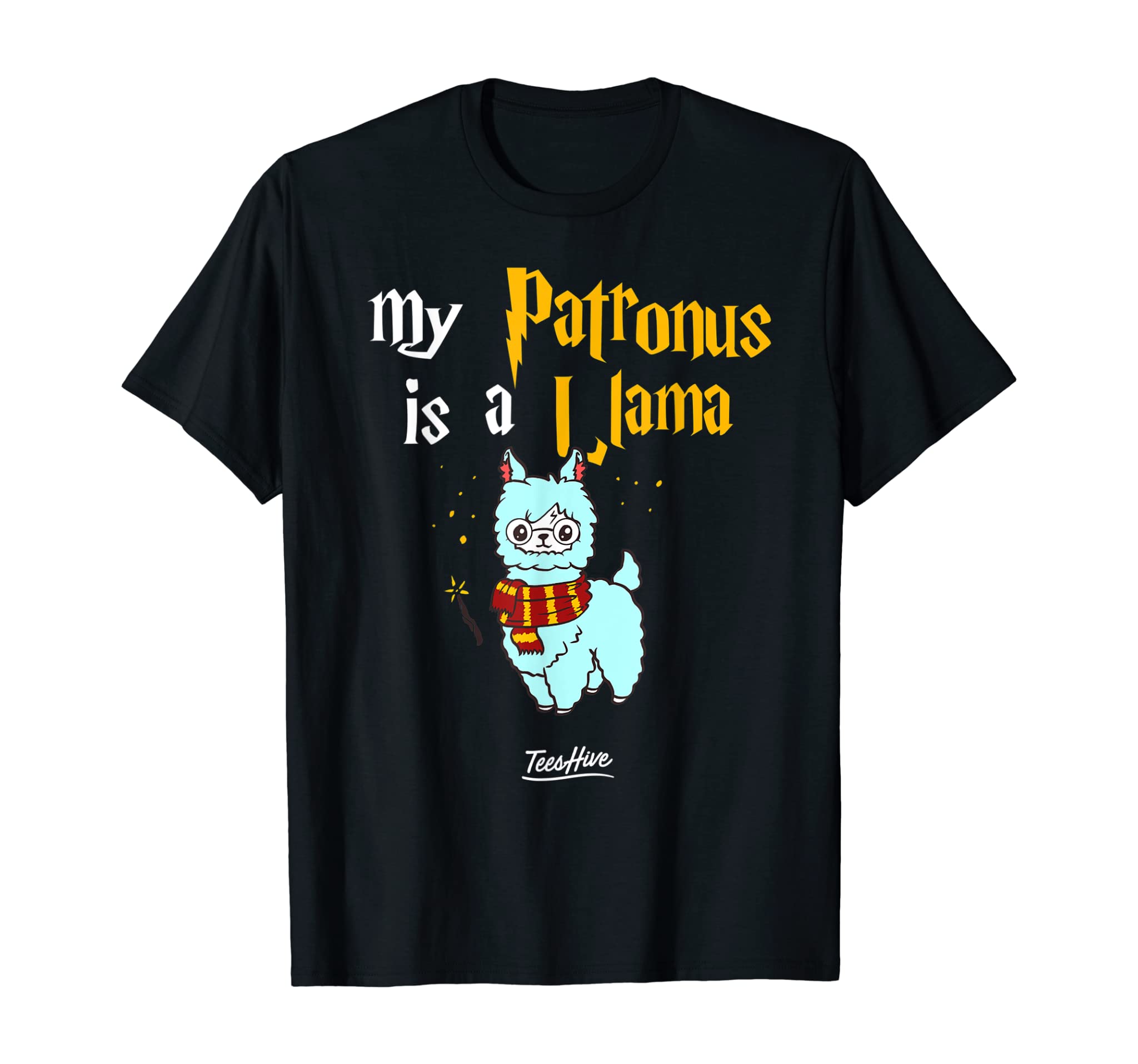 My Patronus Is A Llama Love Funny Llama Lover Stuff T-Shirt