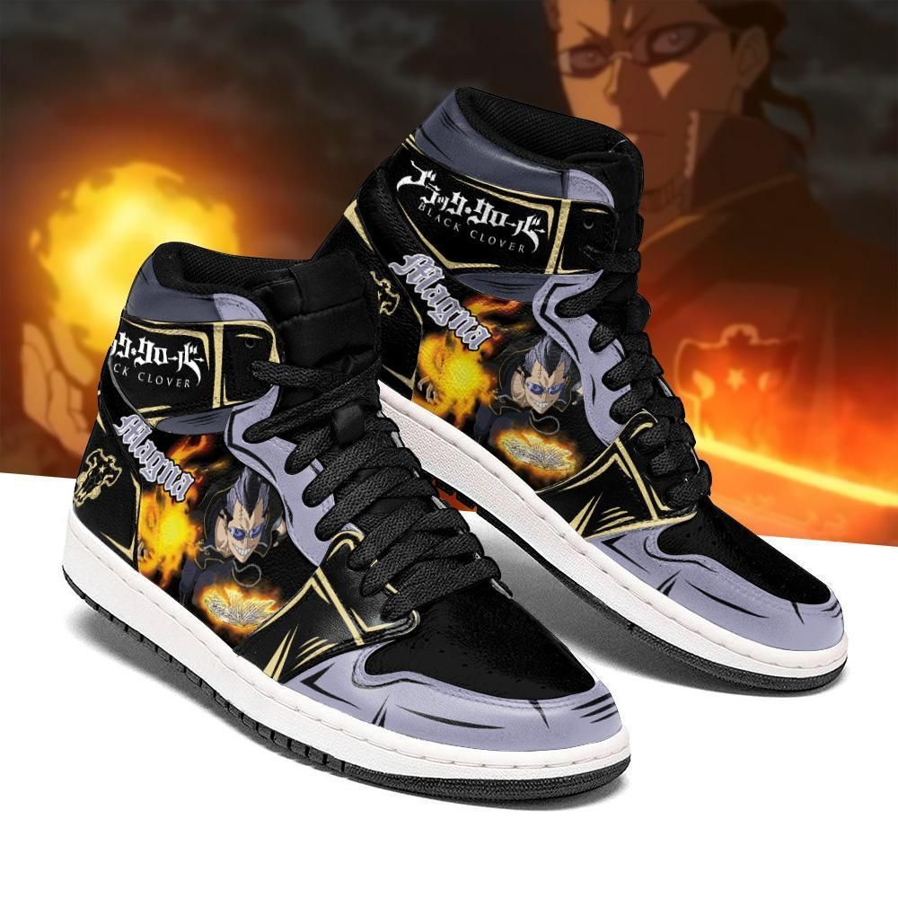 Black Bull Magna Black Clover Anime Air Jordan Shoes Sport Sneakers