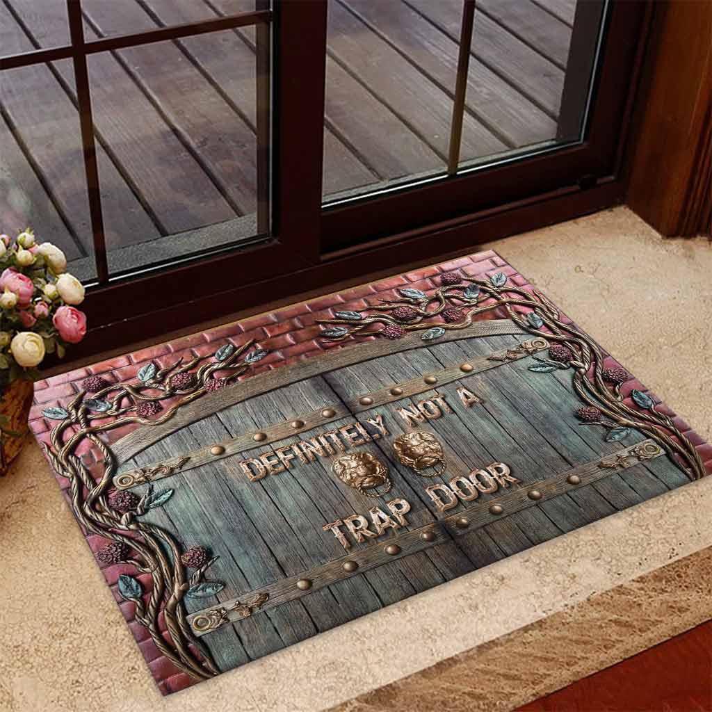 Definitely Not A Trap Door Tabletop Rpg Dnd 3D Pattern Print Doormat