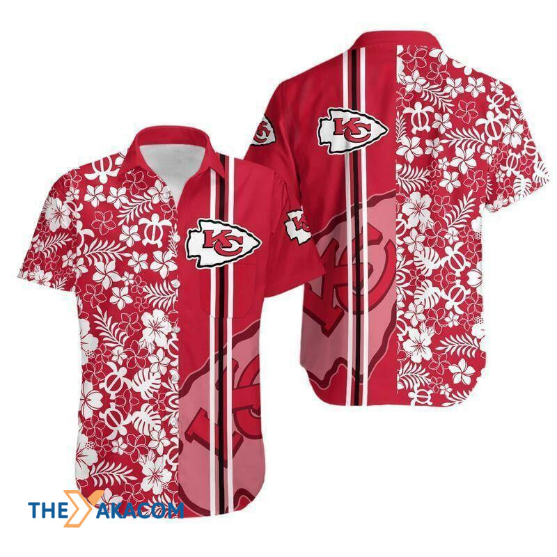 Kansas City Chiefs Flower Print Great Gift For Fan Short Sleeve Hawaii Shirt Ha77526