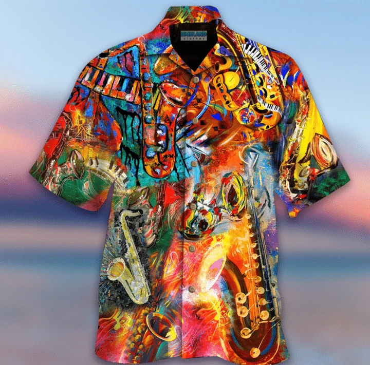 Music On World Off Saxophone Hawaii Shirt For Men Women Ha64968