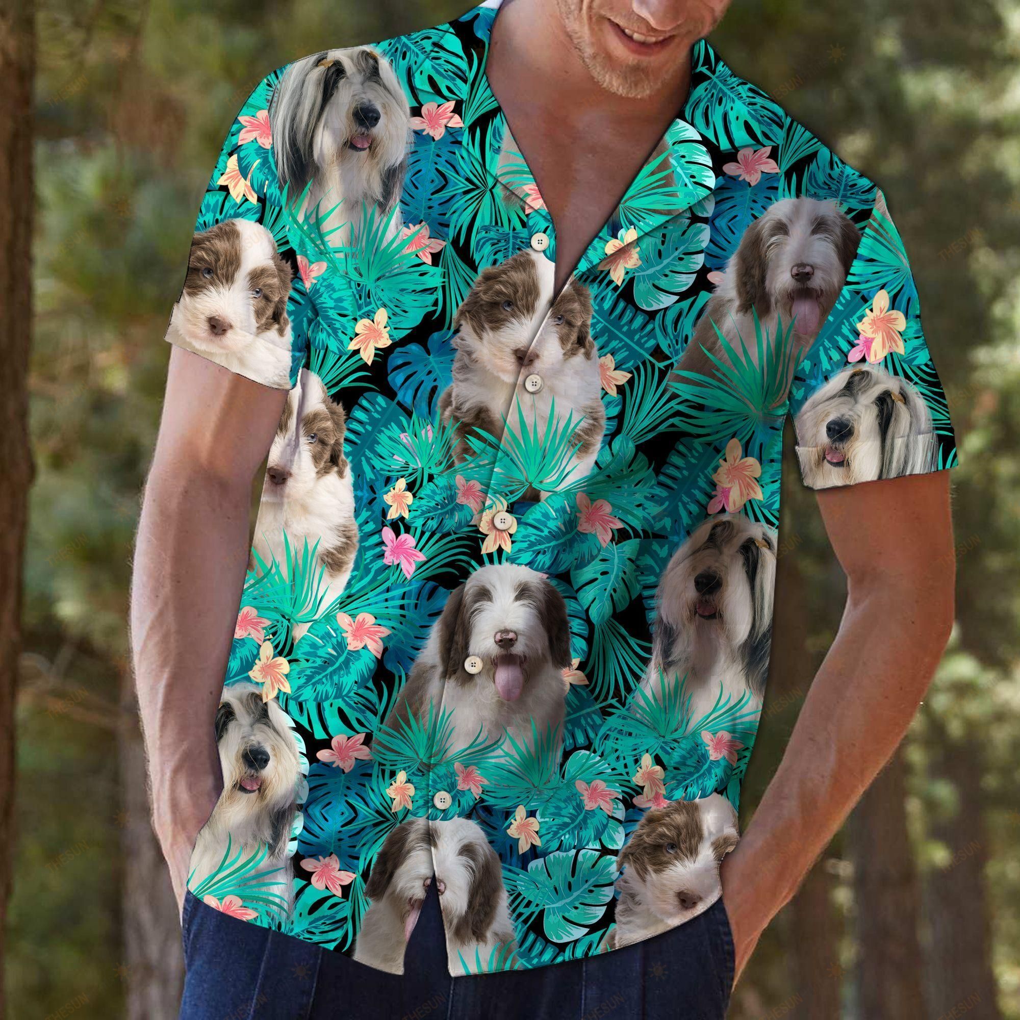 Bearded Collie Tropical Hawaiian Shirt Ha68146