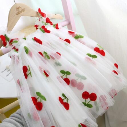 Baby Girls Fairy Daisy Flower Tulle 2022 Summer Short Ruffle Sleeve Dresses Toddlers 1 to 6Years Blue Pink Little Fluffy Dress alx