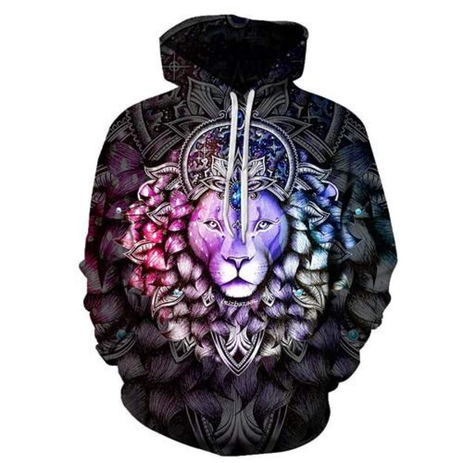 Art Lion 3D full over print hoodie AL1