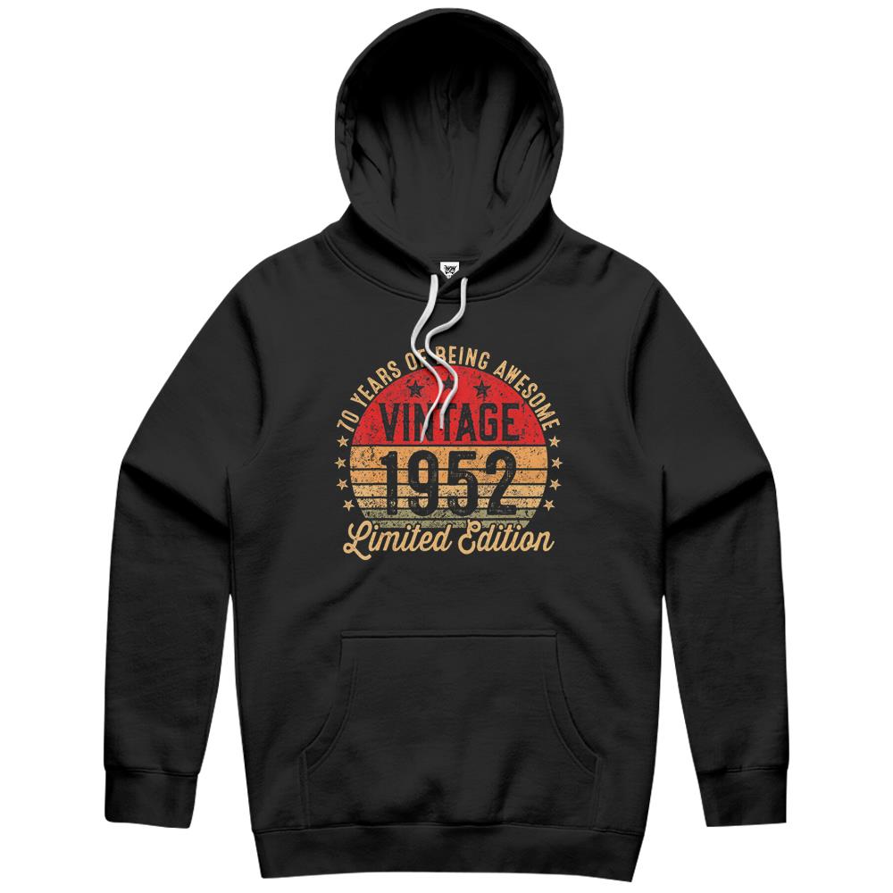 70 Year Old Vintage 1952 Limited Edition 70Th Birthday Hoodie