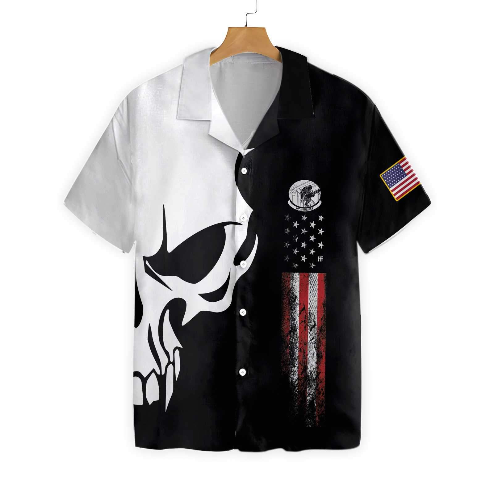 Ironworker Proud Skull 0902 Hawaii Shirt Ha10648