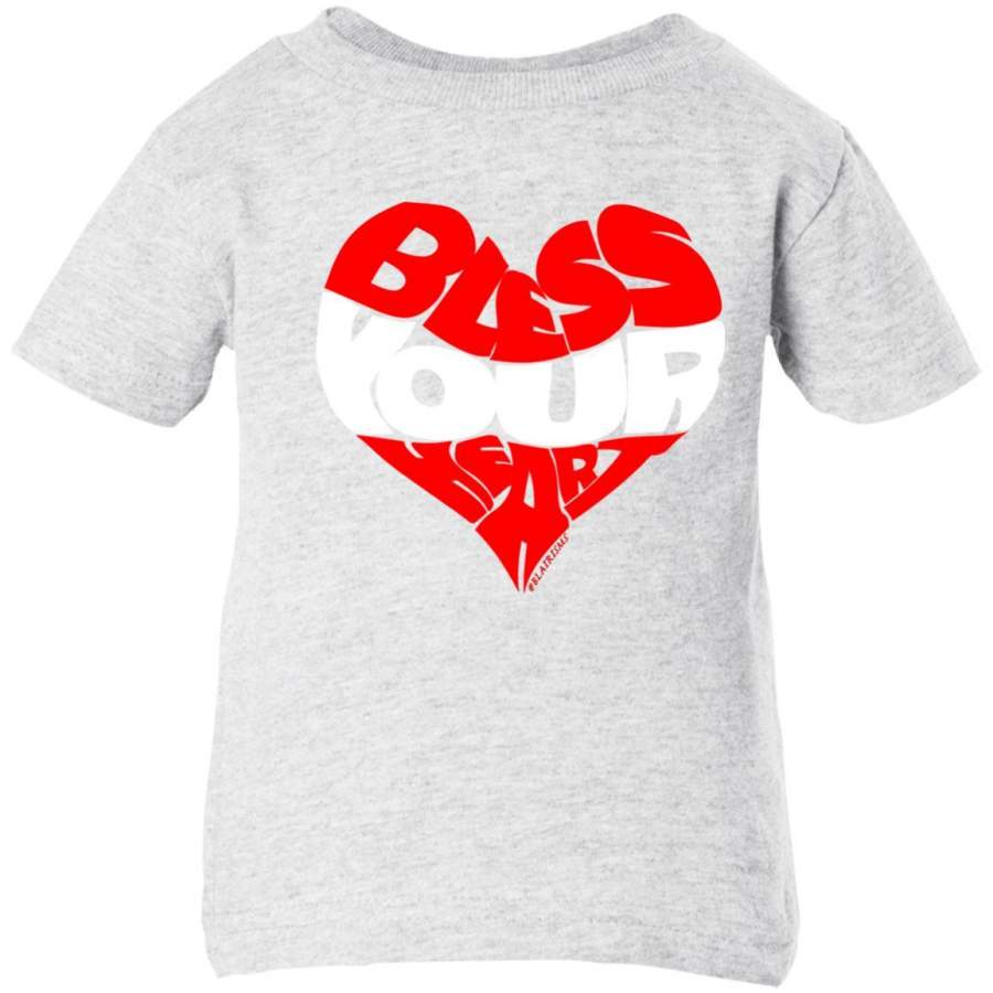 BLESS YOUR HEART WHITE Rabbit Skins Infant 5.5 oz Short Sleeve T-Shirt