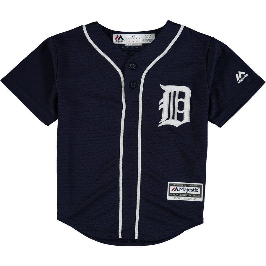 Detroit Tigers Majestic Preschool Official Cool Base Team Jersey Navy