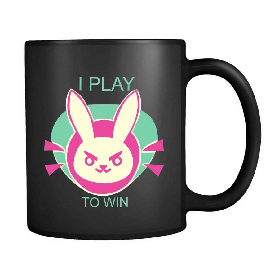 D Bunny I Play To Win 11oz Mug