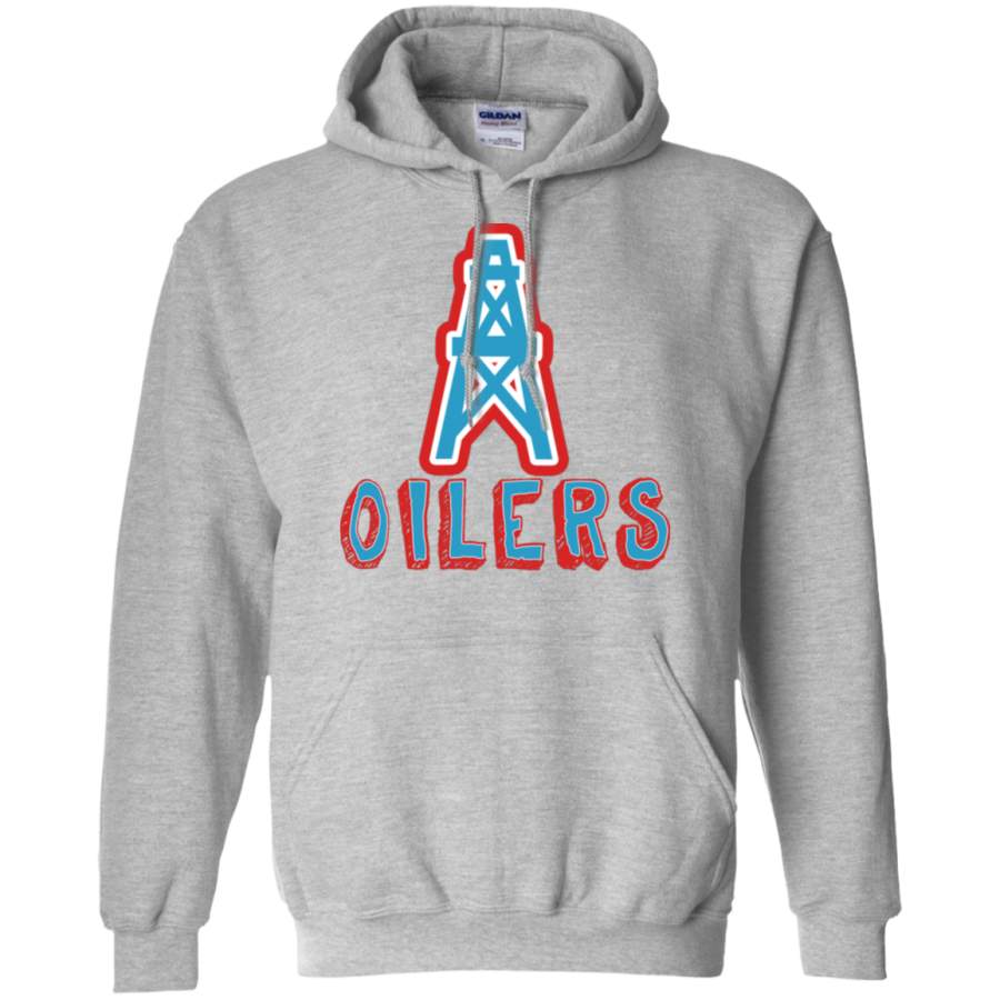 AGR Houston Oilers Gildan Pullover Hoodie