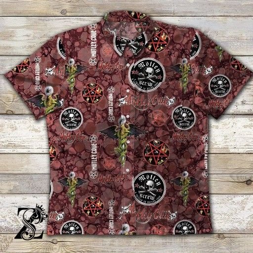 American Heavy Metal Band Vintage Cotton Short Sleeve Hawaiian Shirt