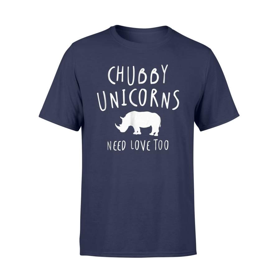 Chubby Unicorns Need Love Too, Rhino, Animal T Shirt