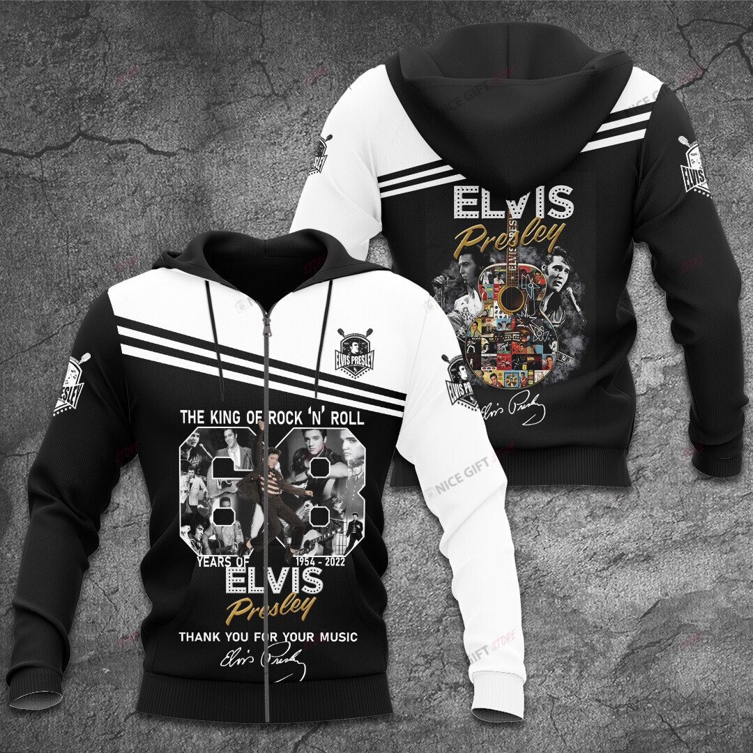 Elvis Presley Zip Hoodie 3D 3Zh-J9Y5