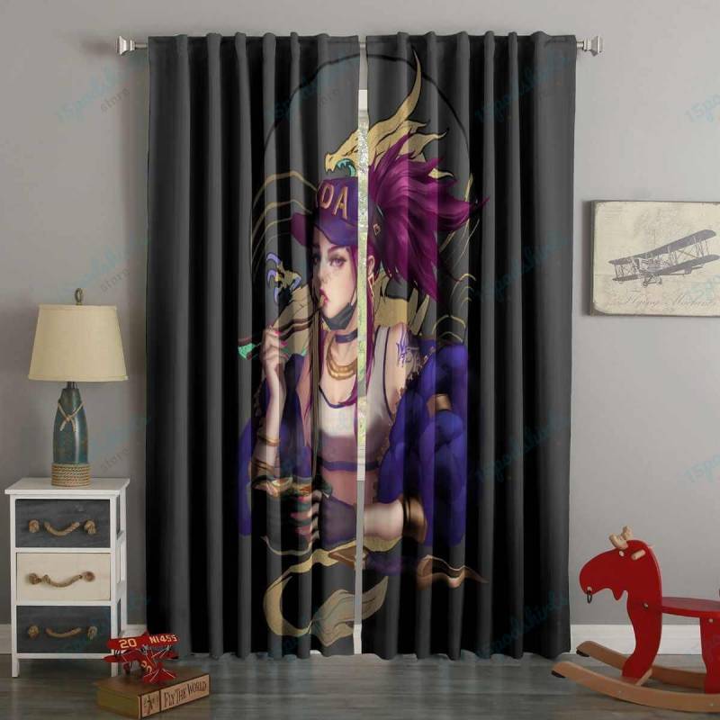 3D Printed League of Legends Style Custom Living Room Curtains