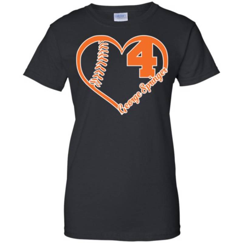 George Springer – Heart Number – Houston Astros T Shirt Ladies’ T-shirt