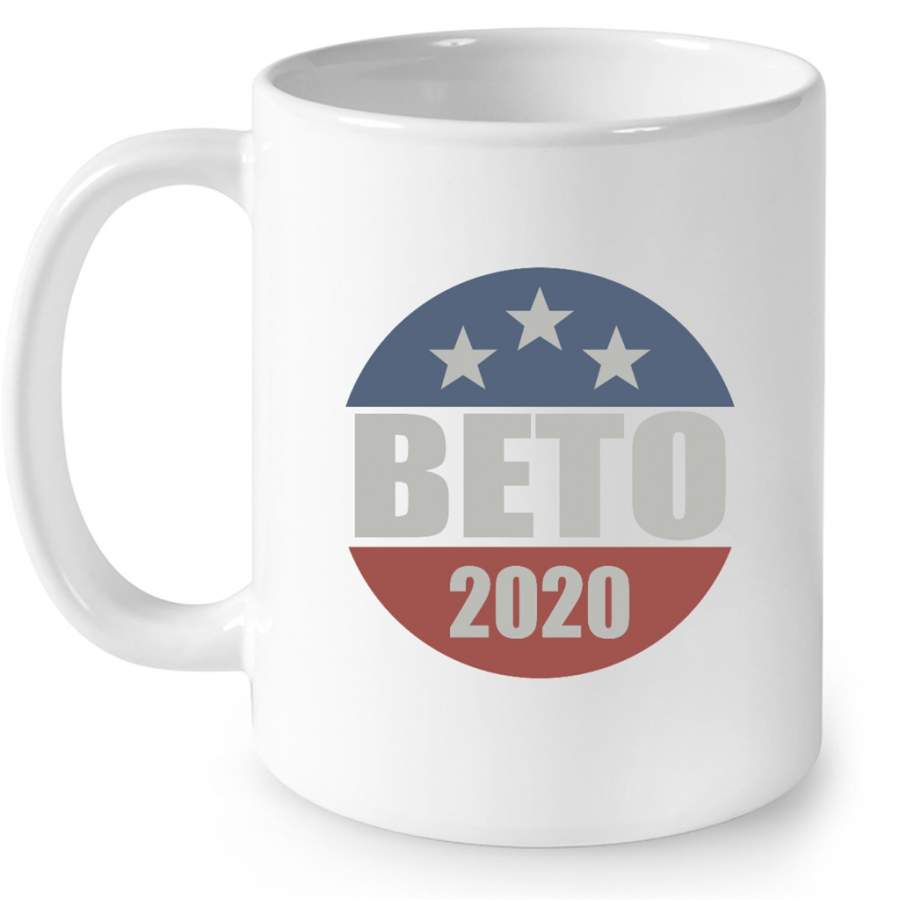 Beto 2020 Vintage Button  Beto – Full-Wrap Coffee White Mug