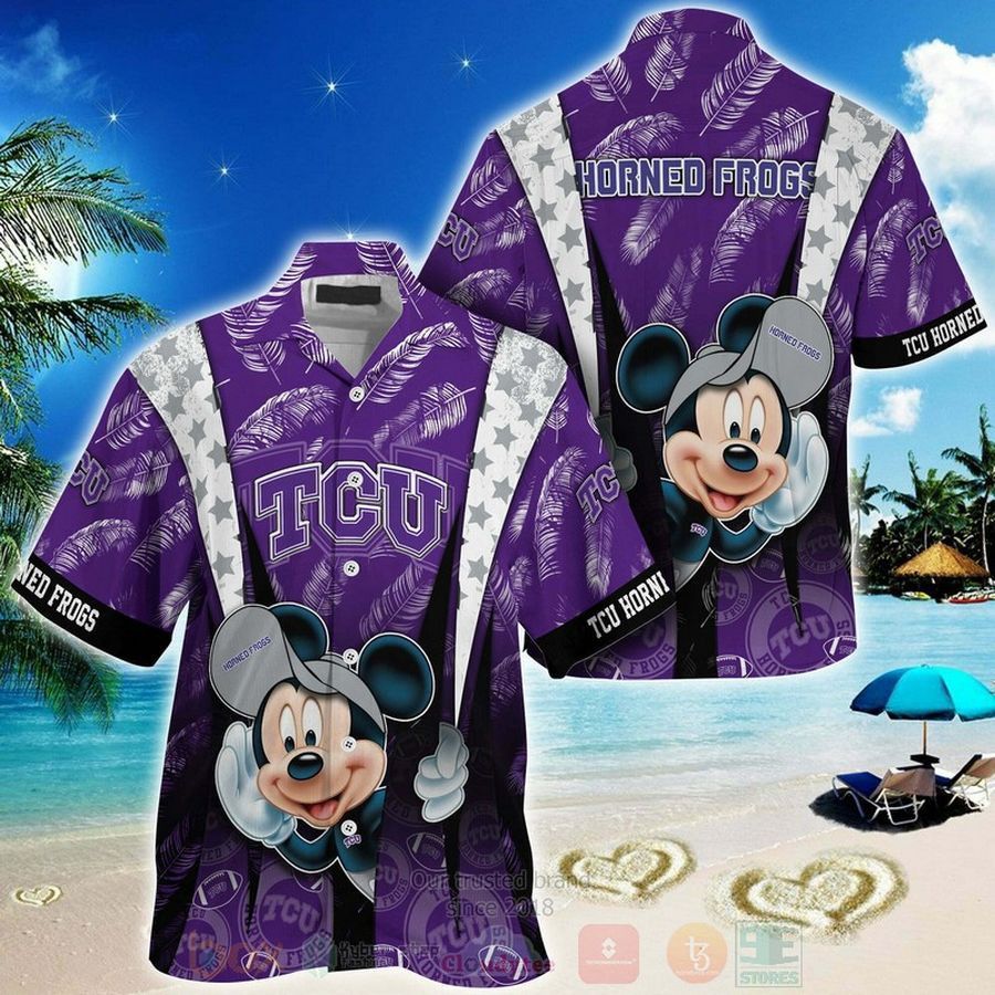 NCCA Tcu Horned Frogs Mickey Mouse Hawaiian Shirt