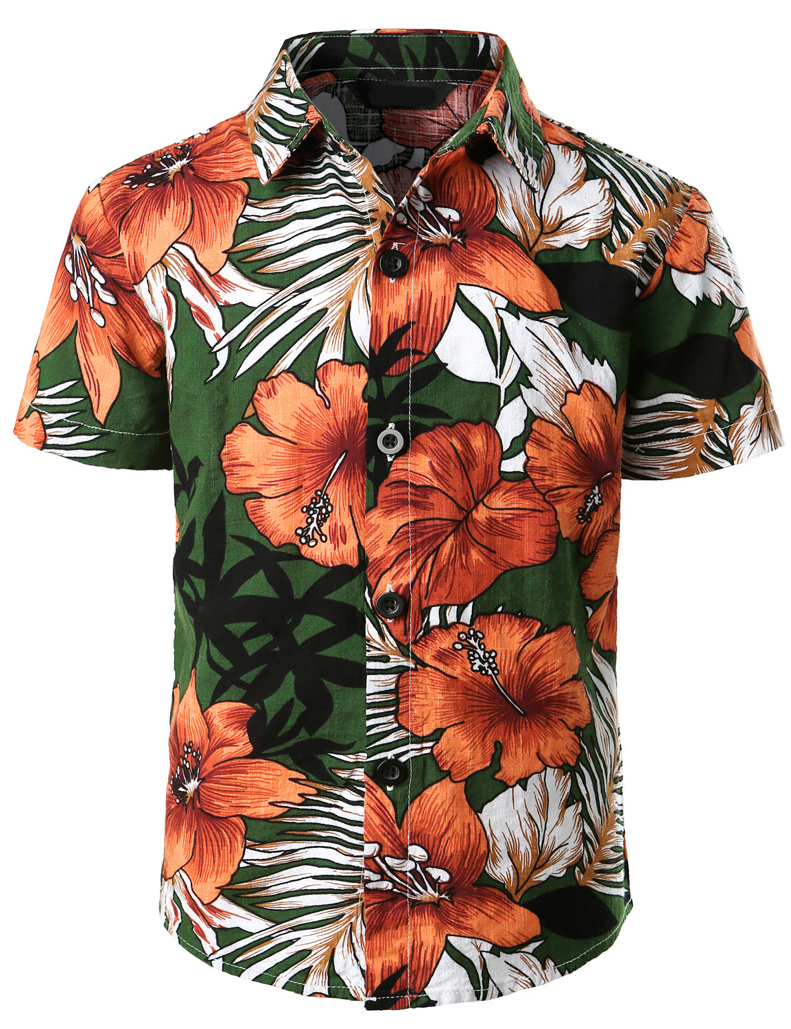 Green Tropical Flower Beach Short Sleeve Hawaii Shirt Ha78682