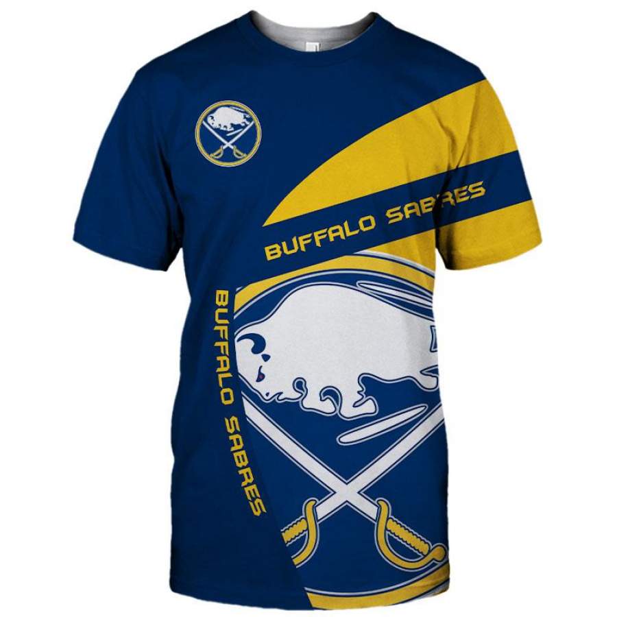 Buffalo Sabres T-Shirt 3D All Over Print Custom 3D Buffalo Sabres Graphic Printed 3D T-Shirt 3D All Over Print All Over Print Tee For Men For Women