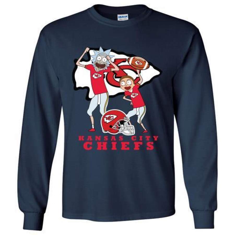 Kansas city chiefs Rick and morty Long Shirt