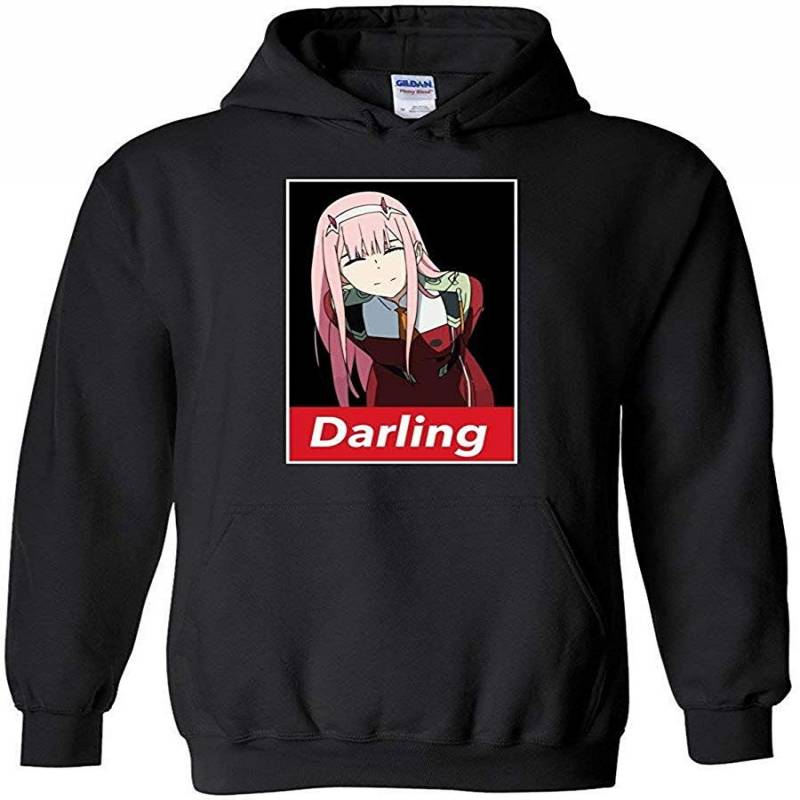 Zero Two Smile Darling In The Franxx 002 Inspired Unisex Pullover Hoodie