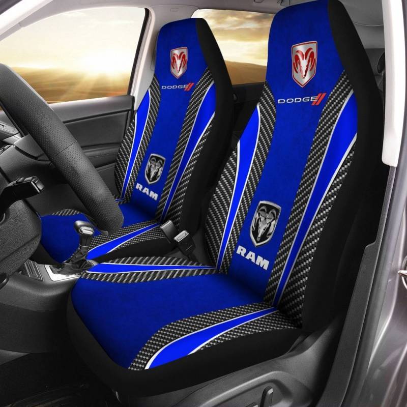 Dodge RAM NCT Car Seat Cover (Set of 2) Ver 1 (Blue)