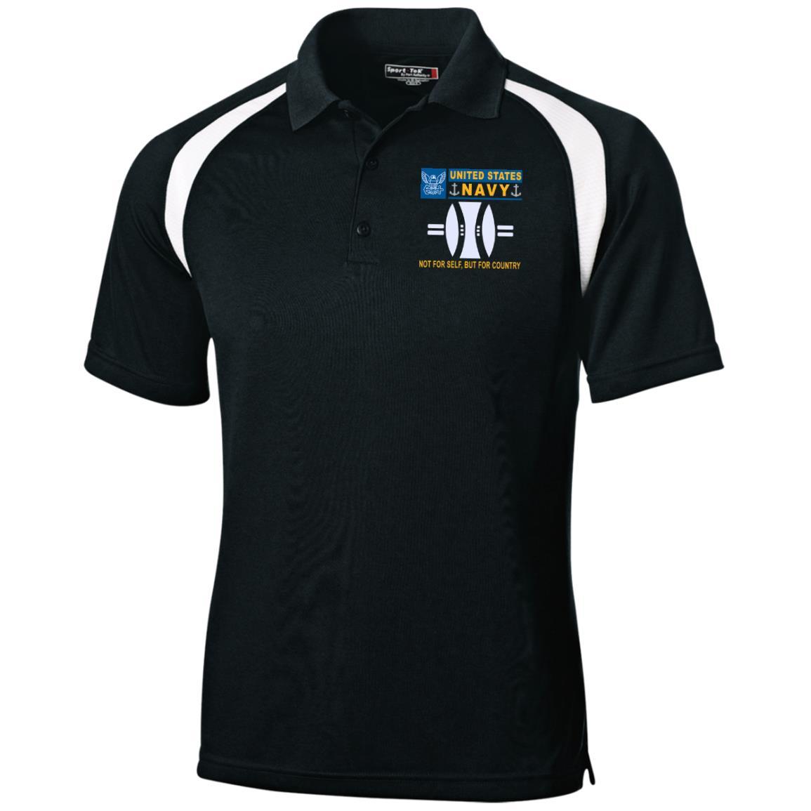 US Navy Opticalman OM- Not For Self, But For Country Embroidered Sport-Tek Moisture-Wicking Tag-Free Golf Shirt