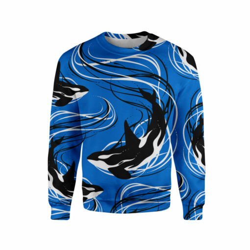 Lines Killer Whales Sweatshirt