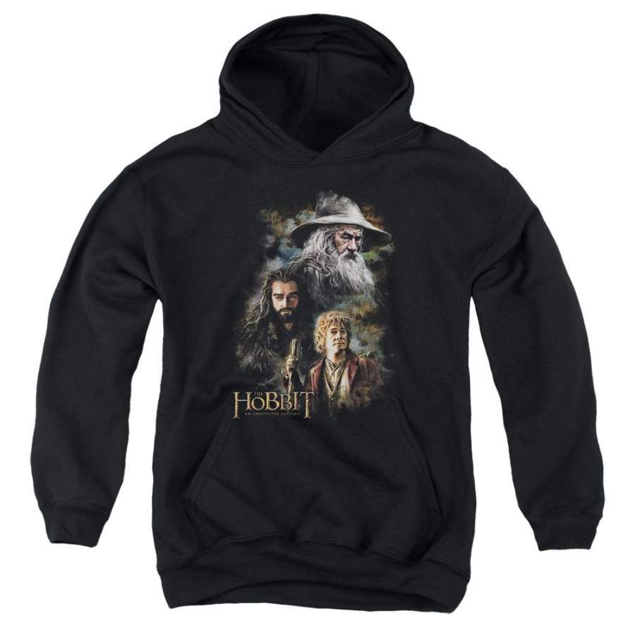 The Hobbit Painting Kids Youth Hoodie Black