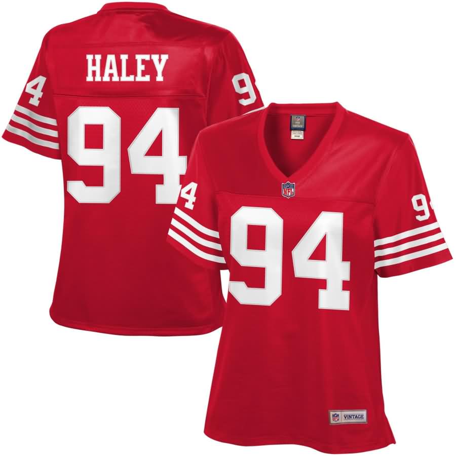 Charles Haley San Francisco 49ers NFL Pro Line Womens Retired Player Jersey – Scarlet