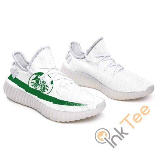 Starbucks Custom Shoes Personalized Name Yeezy Sneakers