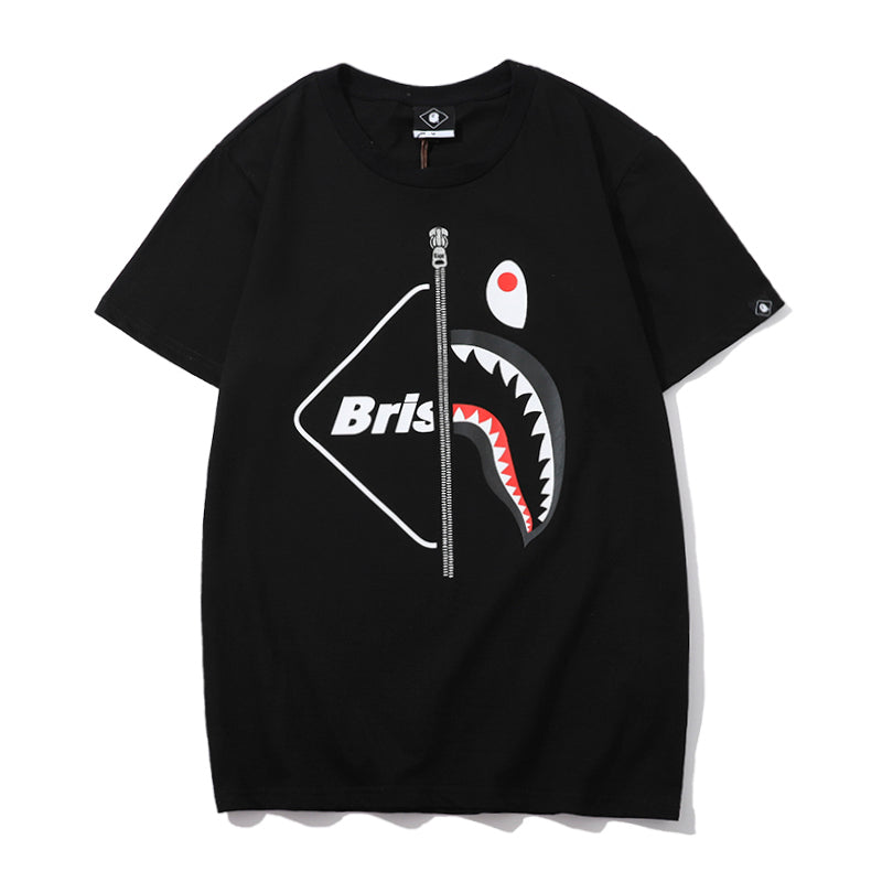 Bape X Fcrb T Shirt Bape Shark Cotton Tee 1369