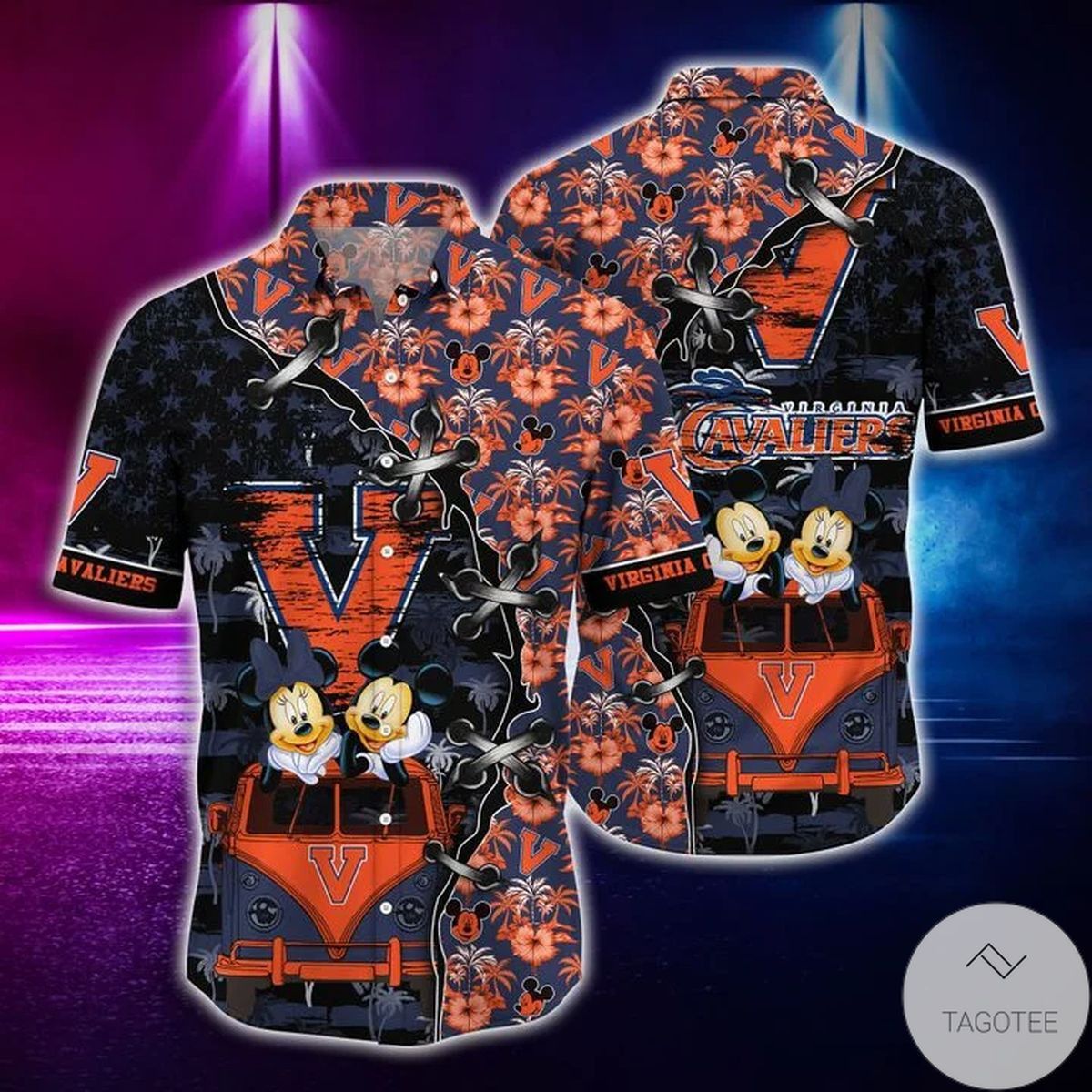 NCCA Virginia Cavaliers Mickey Mouse Trendy Hawaiian Shirt Aloha Shirt