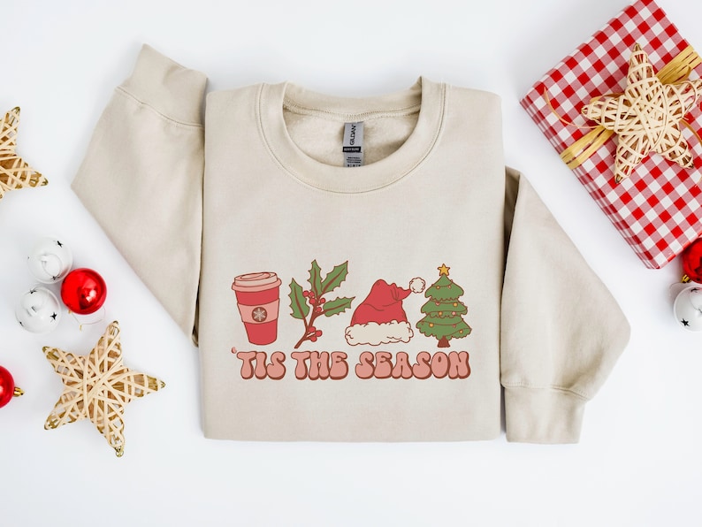 Cute Holiday Christmas Sweatshirt 2D Crewneck Sweatshirt All Over Print Sweatshirt For Women Sweatshirt For Men Sws4965