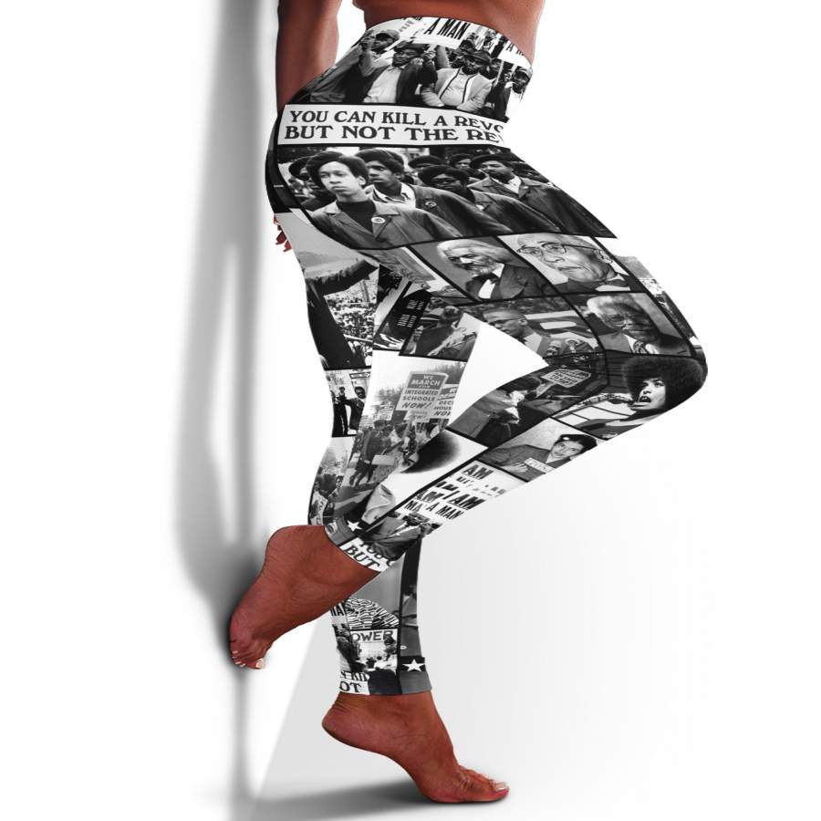 Black Power Image Leggings