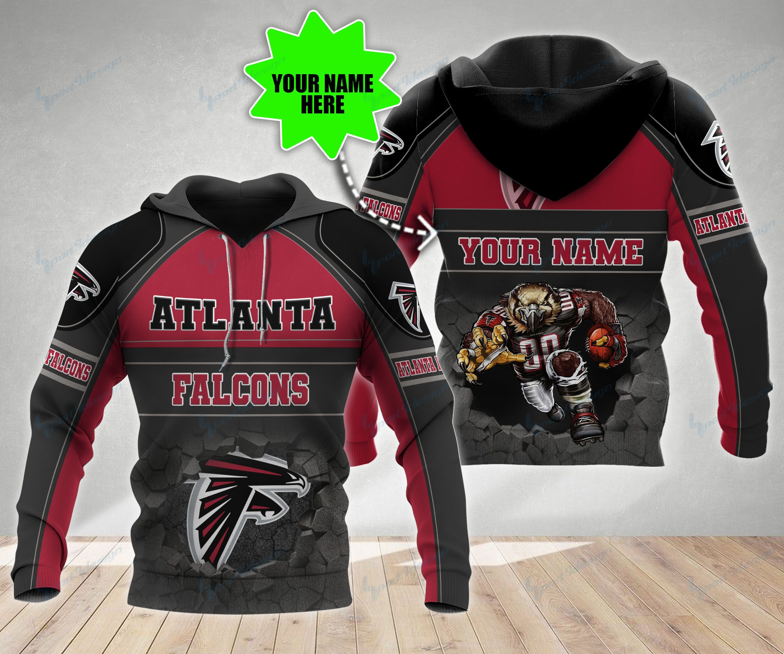 Atlanta Falcons Personalized All Over Printed 582