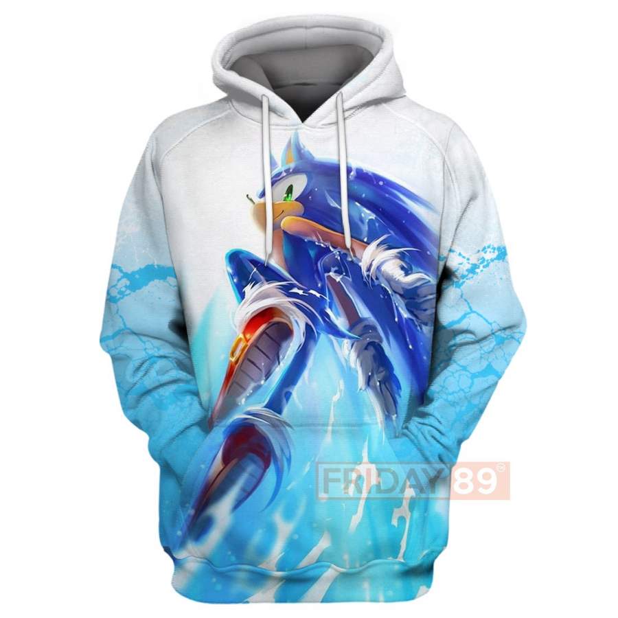 Sonic the Hedgehog Sonic Comics 3D Print Hoodie T-shirt Tank Sweater