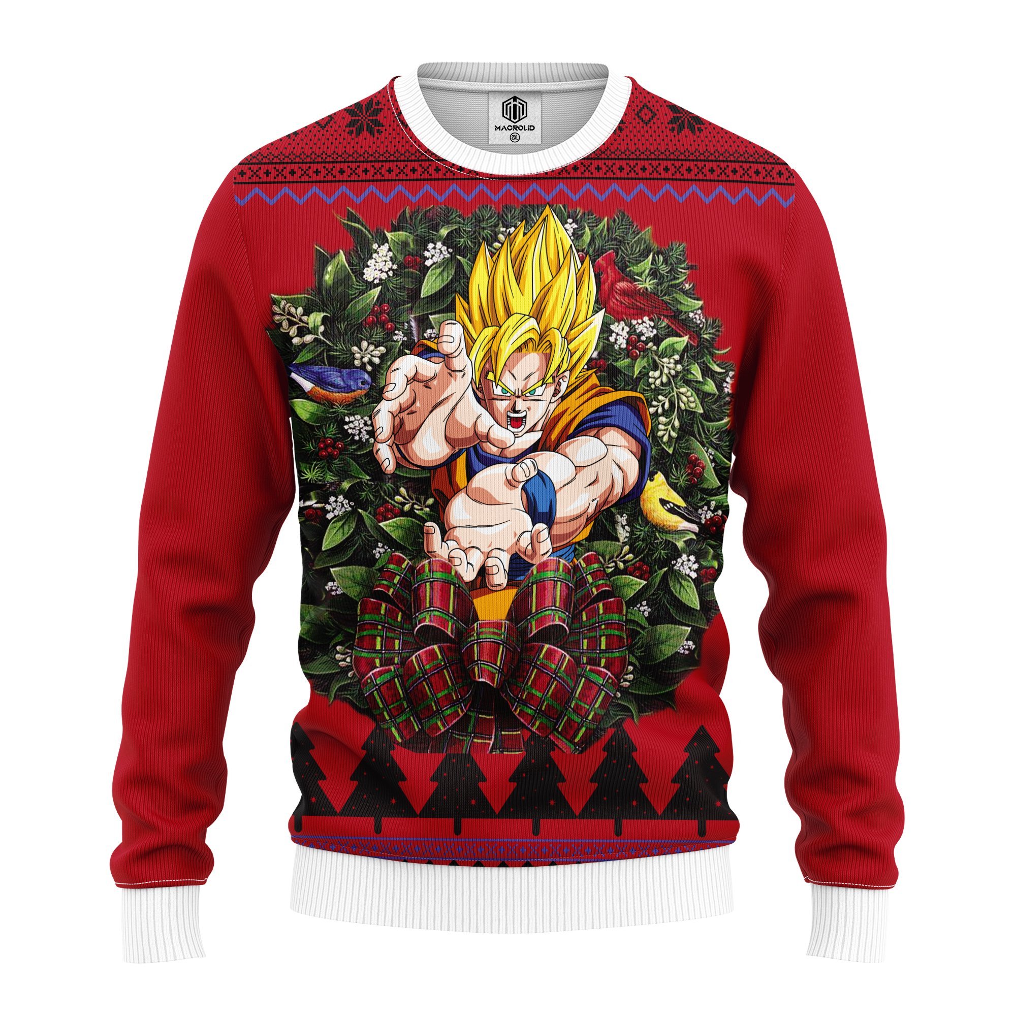 Son Goku Super Saiyan 2 Noel Mc Ugly Christmas Sweater – thanksgiving gift