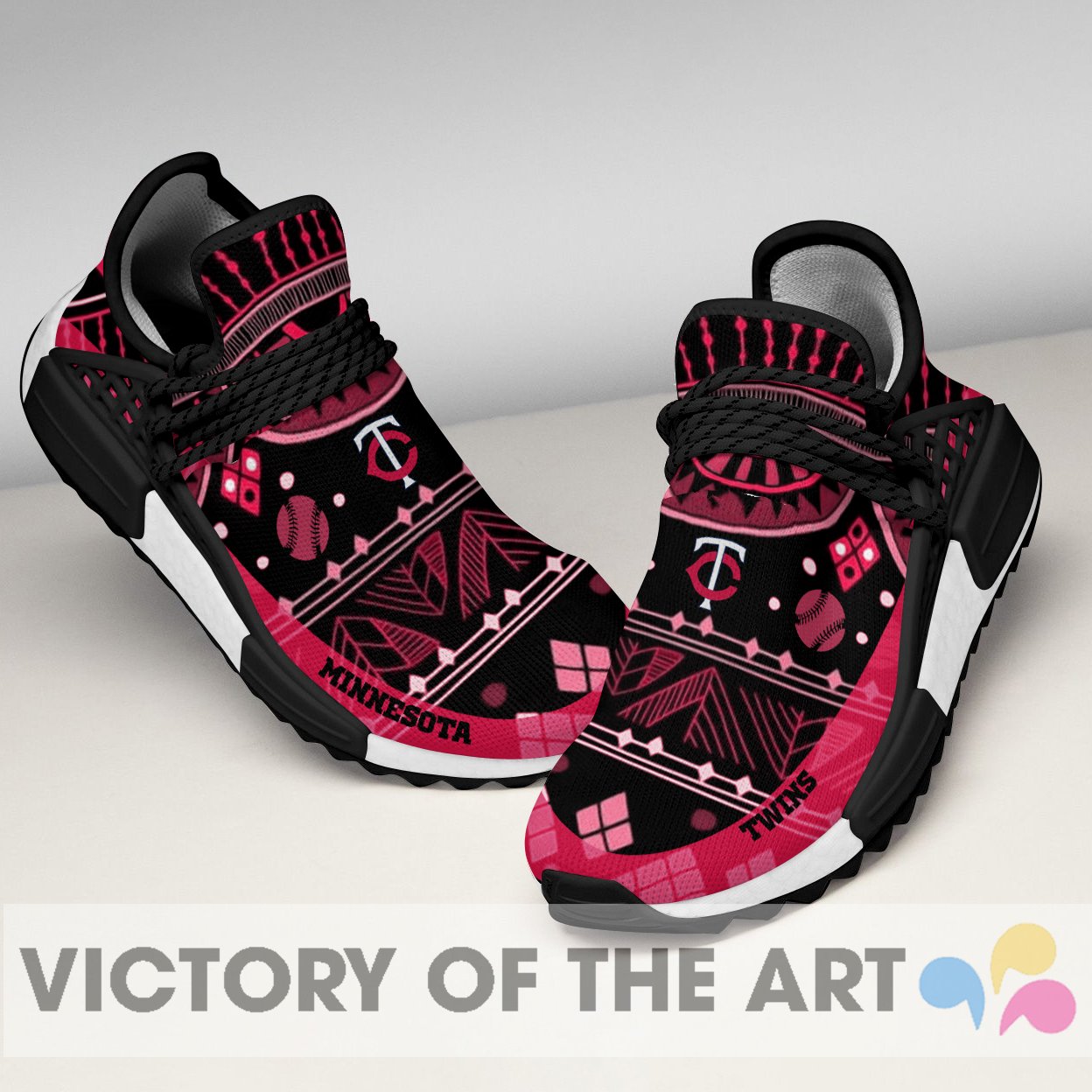 Wonderful Pattern Human Race Minnesota Twins Shoes For Fans