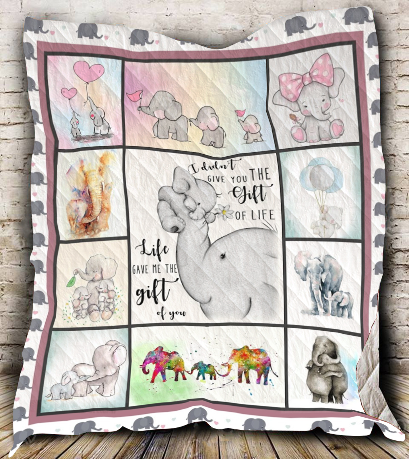 226.1 Elephant Blanket Limited Edition 3D Full Printing Quilt