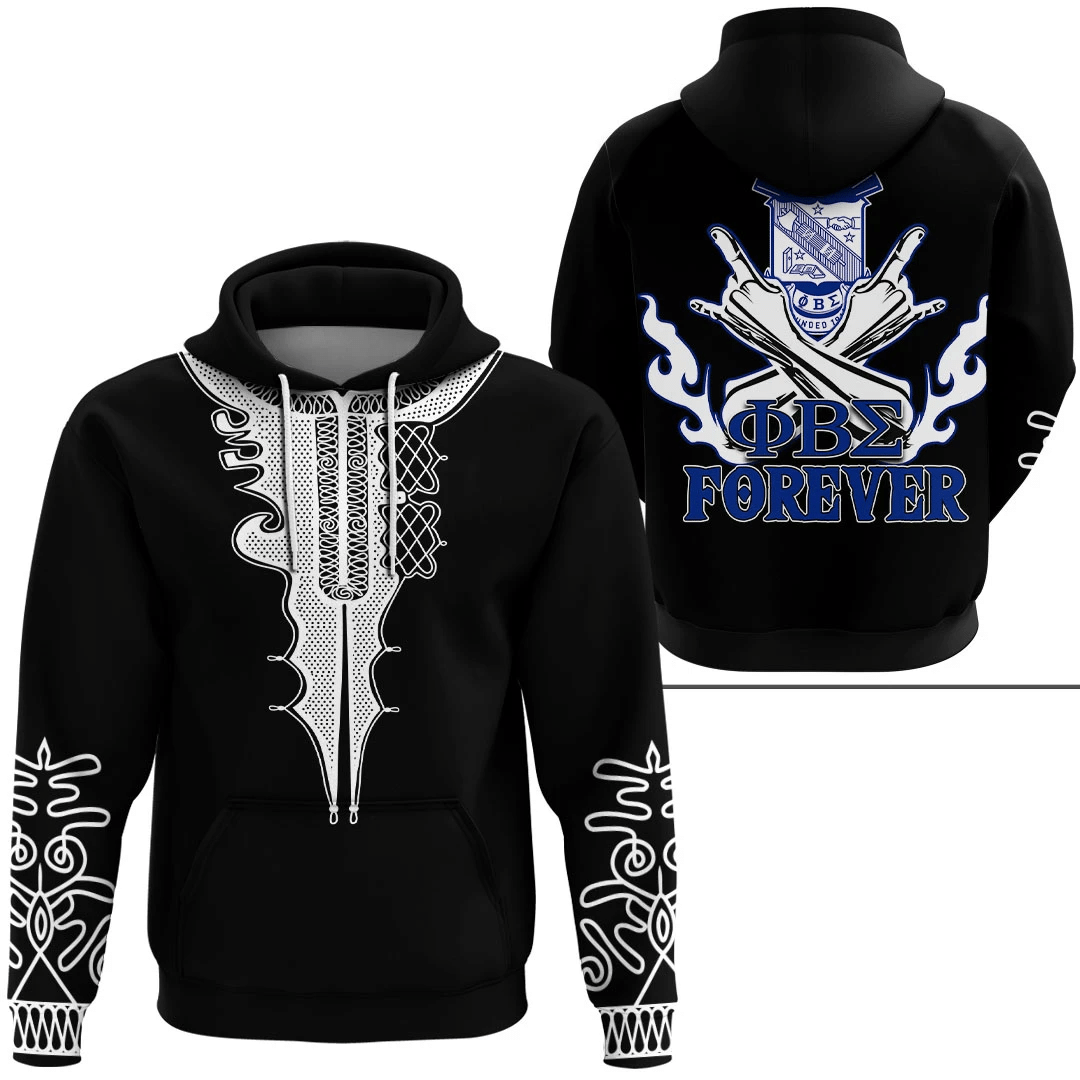 Wonderprint Hoodie Phi Beta Sigma Forever Hoodie Lt10